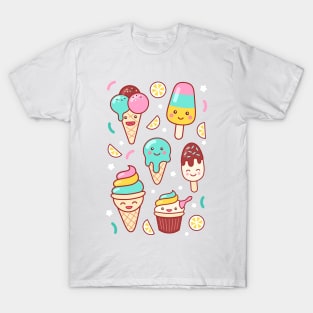 Ice Cream Emoji Mashup #2 T-Shirt